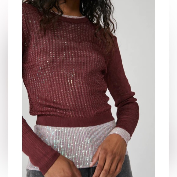 NWT Free People Garnet Sweater - Picture 2 of 12